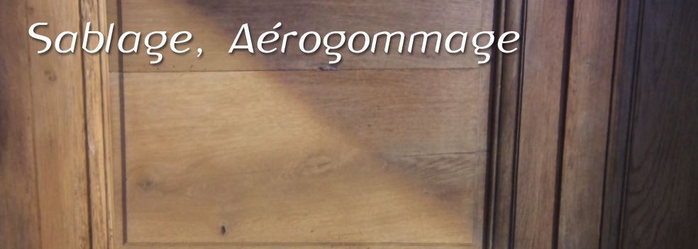 Sablage, Aérogommage